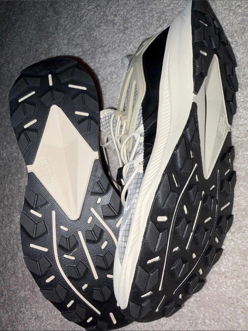 The North Face mens Beige, Black & Neon Trail Runners. Waterproof  comfortable - Picture 3 of 4